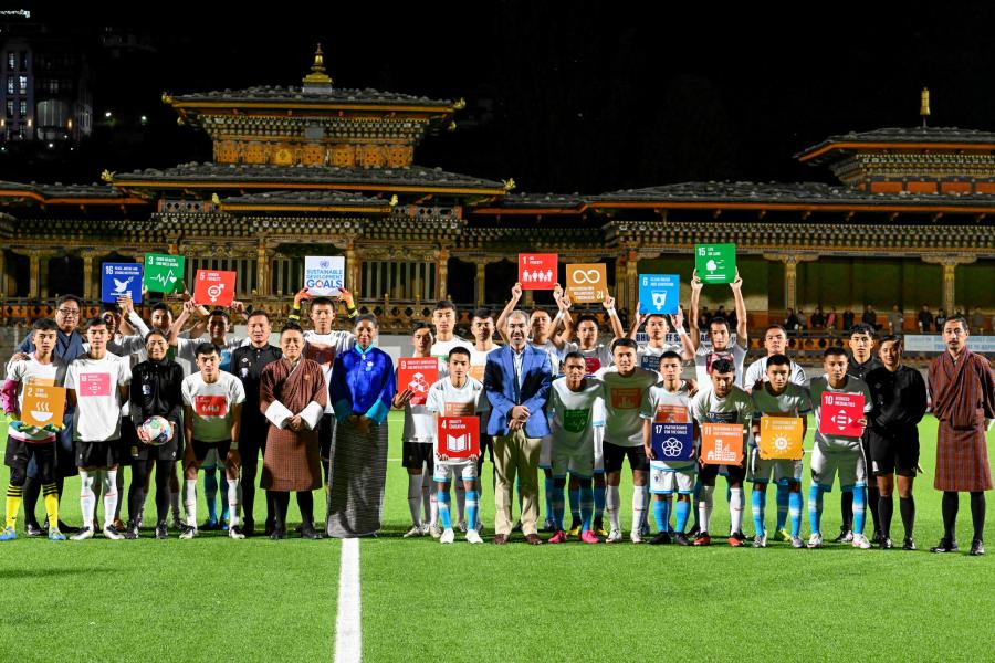 Football for the Goals Kick Off | United Nations in Bhutan